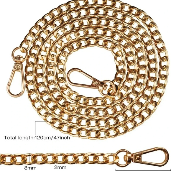 ‘CD’ Logo Navy Velvet Beauty Pouch+Unbranded Chain Crossbody - Picture 14 of 15